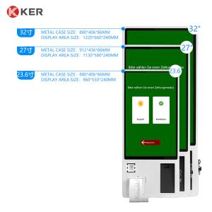 23.6 27 32 Inch Multifunction Automated Self Service Order And Payment Terminal