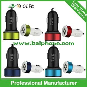 Mini and Stylish USB Car Charger 2.1A for Truck and Car 12-24V Up to 12 Color