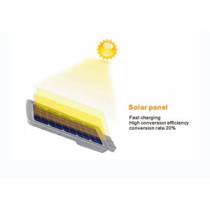 3000K 1300lm Solar Powered LED Street Lights 100W All In One Motion Sensor