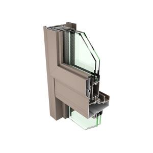 6061 T5 T6 Aluminium Window Profiles , Extruded Aluminum Window Frame