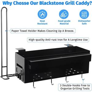 Space Saving BBQ Caddy No Drill Storage Box for Easy Install Kit Number 2