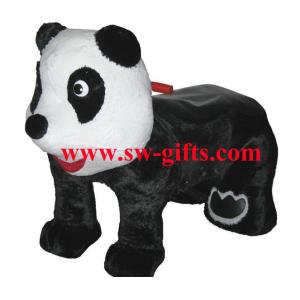 China Coin operated animal baby rides motorized plush riding animals on sale