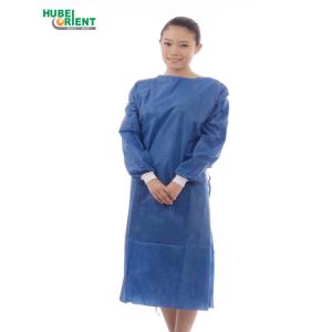 Non Sterile PP Disposable Medical Isolation Gown With Knitted Wrist