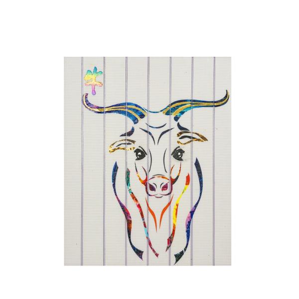 Quality Chinese Culture Zodiac Colorful Animal Paintings , Twelve Animals Ox Wall Arts For Home wholesale