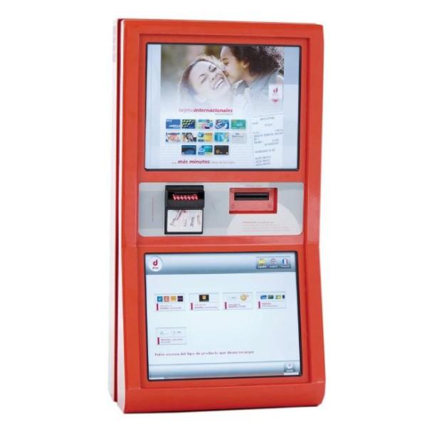 Quality Motion Sensor Self Payment free standing Kiosk with Card printer wholesale