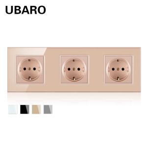 Flush Mount Electrical Wall Socket 3500W 16A Square Wall Plug