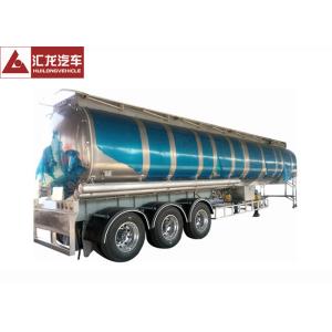 China 3 Axle 42000 L Fuel Transfer Tank Trailer / Tanker Trailer Large Carrying Capacity on sale