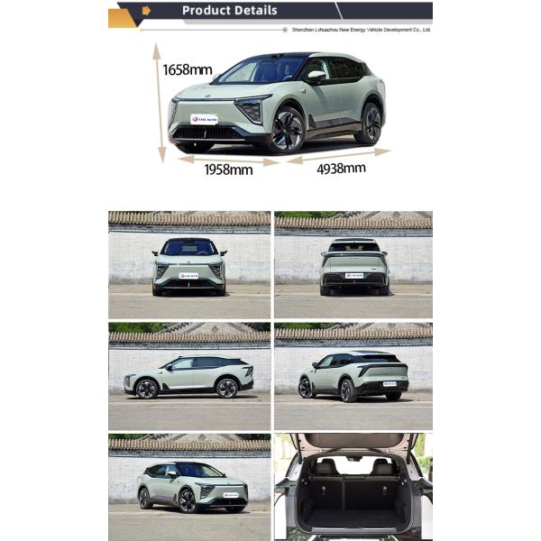 Hiphi Pure Electric Mid to Large SUV 2024 Inventory Car in Gray with 2950mm Wheelbase