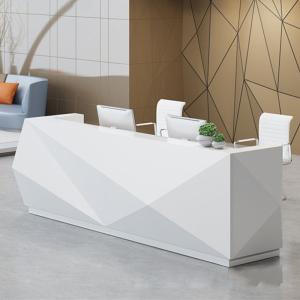 Fashionable Shape Reception Desk Display Case Luxury For High End Company