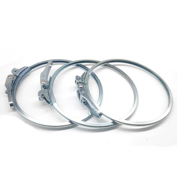 Slim 80mm Quick Connect Clamp Galvanised Clip Duct Fittings For Particle