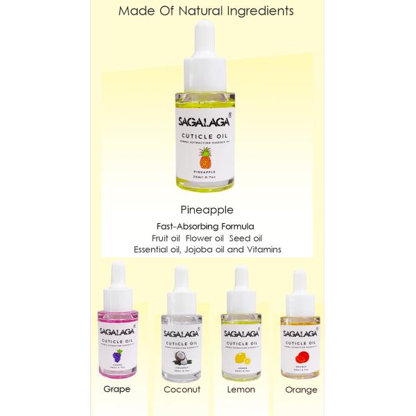 Custom Logo 14 Smell Cuticle Oil for Nail Treatment 20ml Dropper Bottle Private Label