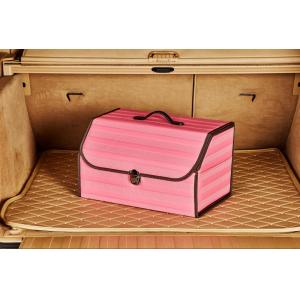 Pink Foldable Car Trunk Organizer Waterproof Multi Function 1.8KG Unit Weight