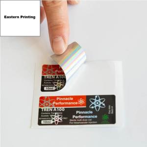 Laboratory Glass Vial Labels Custom Size Waterproof For sust 250MG