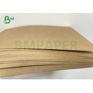 China Folding Resistance Virgin Brown Kraft Paper With 100% Wood pulp on sale
