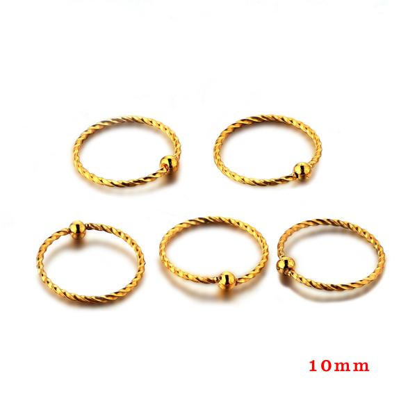 Women new korea style body piercing jewelry gold plated nose ring