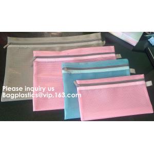 A4 Office File Folder Zip Lock Mesh Color Package Clear PVC Document Bag,File