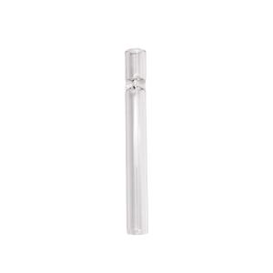 150℃ Inhale Borosilicate Straight Glass Smoke Pipe