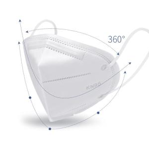 White List Lightweight Disposable KN95 Mask 17.5x9.5cm KN95 Respirator Earloop