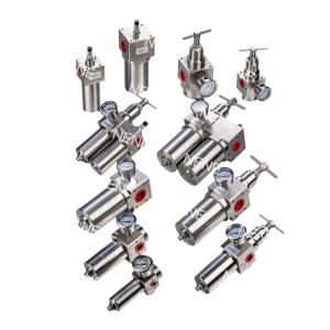 SFRL200 Stainless Steel Pneumatic Filter Regulator Lubricator Thread Size 1/4