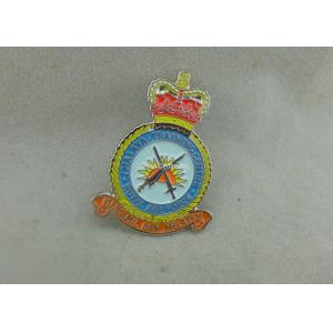 Zinc Alloy Transparent Soft Enamel Pin , Military Honor Royal Air Force Pin