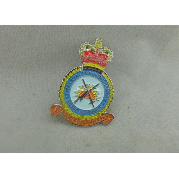 Zinc Alloy Transparent Soft Enamel Pin , Military Honor Royal Air Force Pin