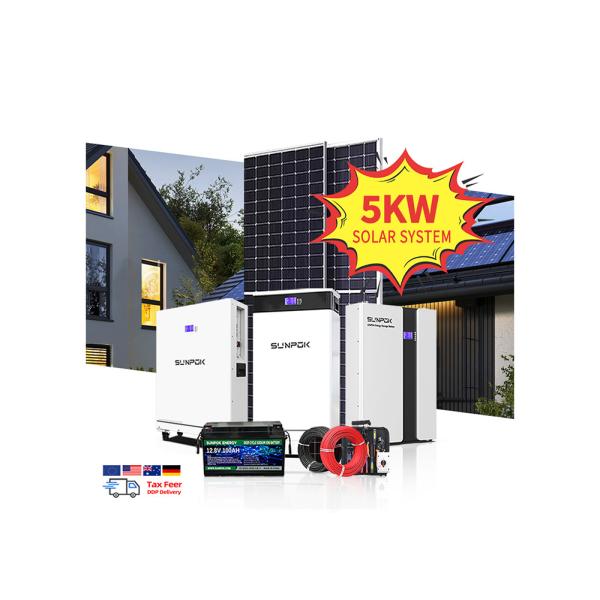 Hybrid Solar Energy System Full Package Set 5Kw 10Kv 20kw 30Kw BESS Lithium