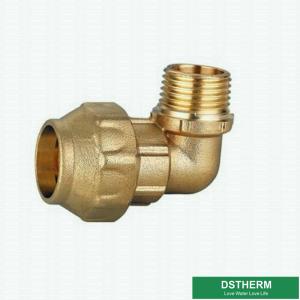 Male Threaded Elbow Screw PE Fittings Brass PE Compression Fittings Pex Fittings