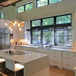 Horizontal Opening Tempered Glass Aluminum Bifold Windows With Triplex Glass