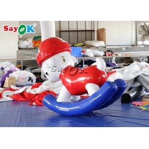 Multifunction Tarpaulin 1.6x0.7x1.6mH Inflatable Rocking Horses For Kids