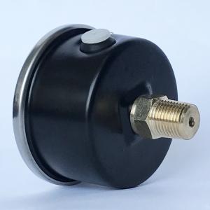 1.5 Inches 100 psi Black Dial Manometer 1/8" NPT Axial Mount Black steel Liquid