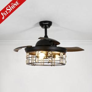 Lamp Body Material Metal 1stshine LED Ceiling Fan with Light Kit and Remote