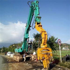 Q355B Material 47-52T Excavator Pile Driver Attachment For SANY CAT HITACHI