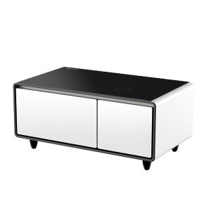 Cheap Smart Coffee Table with 93L Drawer Refrigerator Wireless Charging and USB Charging Port for sale