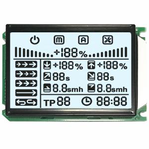 Cheap 3.0 Inch LCM LCD Segment Display TN 7 Segment Lcd For Measuring Equipment for sale