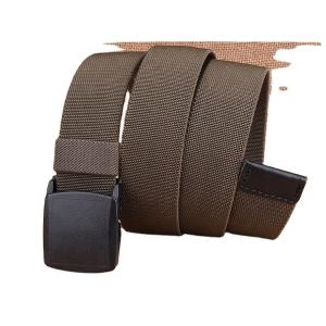 Army Webbing Woven Nylon Belt 3.8CM Plain Elasticated Woven Belt