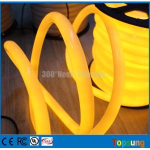 25M spool 12V yellow round 360 degree led neon flex for room