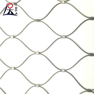 Cheap Zoo Stainless Steel Wire Rope Mesh For Security Protection Cable Fence Customers' Requirement Length for sale