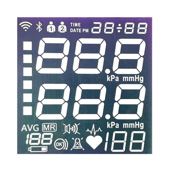 Quality Factory Sales TN Segment LCD Black And White Segment Code Sphygmomanometer Customizable Display wholesale