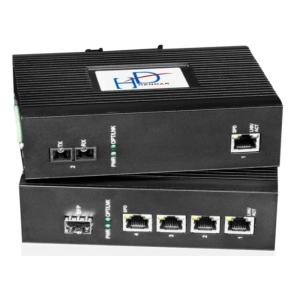 4 X 10/100Base-T Industrial Ethernet Switch 1.4Gbps With 512K Memory