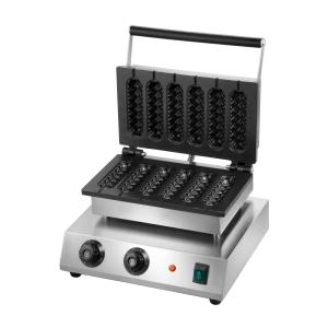 Stainless Steel Commercial Waffle Baker With Non Stick Coating 1.8KW Constant