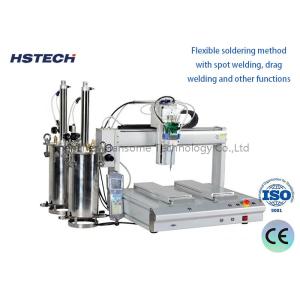 High-Speed LED Bulb Glue Dispenser with 4 Stations & Text Programmer