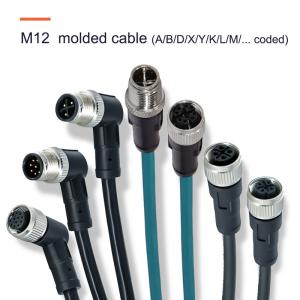 M5 M16 M8 M12 Waterproof Wire Connector 4 Pin Cable Circular Electrical For
