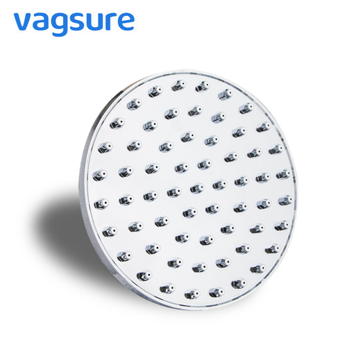 Quality 6 Inch Sliver Overhead Rainfall Shower Head With G1/2 External Thread Connector wholesale