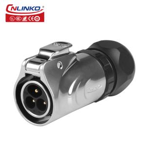 Cnlinko LP-20 3 Pin IP68 Screw Type Pin Wiring Screw Metal Circular Waterproof 3