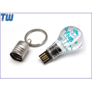 Bulb LED Light 16GB USB Flash Drive Delicate Design Acrylic Material