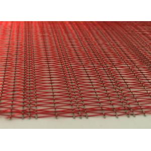 Decorative Woven Wire Mesh For Tempered Laminated Glass 0.28 Diameter 42 Mesh