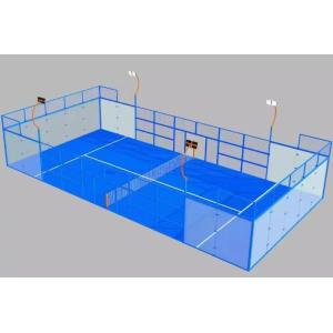 China Super Panoramic Padel Court With Seamless Glass Walls For Uninterrupted Spectator Views on sale