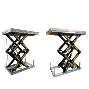 2 Ton Max Height 1780mm Stationary Scissor Lift Tables Double Scissors