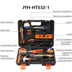 JYH-HTS32-1 Household Hand Kit with Plastic Toolbox Storage Case Tool Kit home