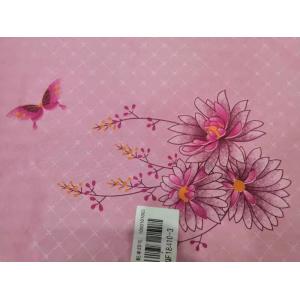 W2.1m Polyester Mattress Fabric , 75g/M2 Floral Quilting Fabric